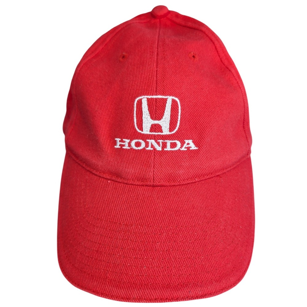 Honda Red Baseball Hat Cap‎ White Embroidered Logo